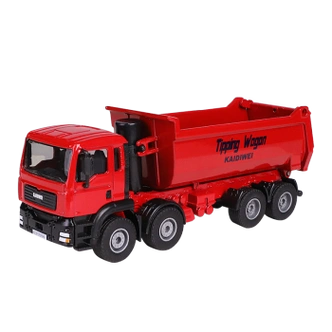 宠翰翻斗车模型渣土自卸泥头卡车玩具仿真汽车金属合金工地建筑工程车