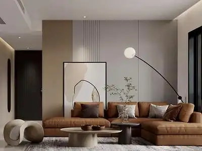 四居室-现代简约-效果图客厅装修是整个家庭装修的重点.