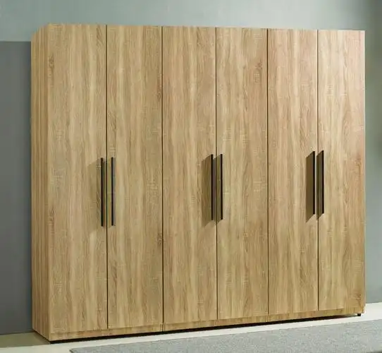 b018-054-3 凯文2.3尺橡木纹双吊衣柜