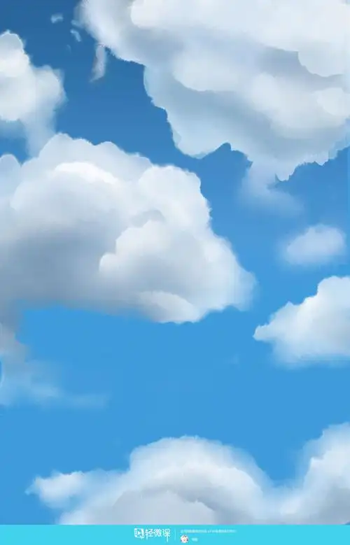 蓝天白云的绘制—场景入门基础绘画技巧提升训练