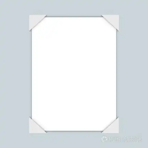 白色的空白纸张