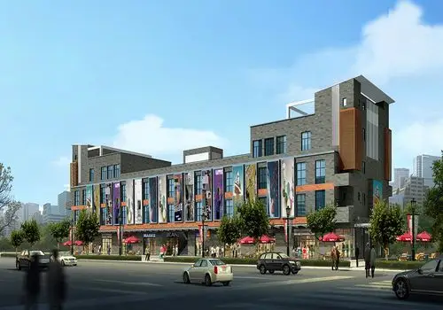 一层临街商铺效果图一层临街商铺设计效果图