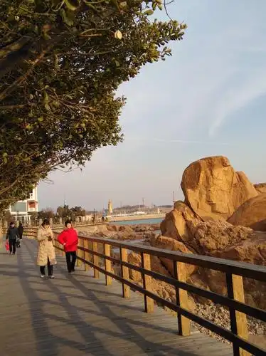 一道镶嵌在海岸线的黄金边-.-青岛滨海步行道