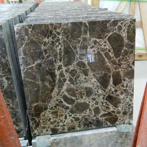 供应深啡网大理石咖啡色石头出口大板酒店别墅石材室内外装修材料