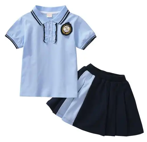夏装幼儿园园服小学生校服班服短袖毕业服拍照夏季套装英伦风透气