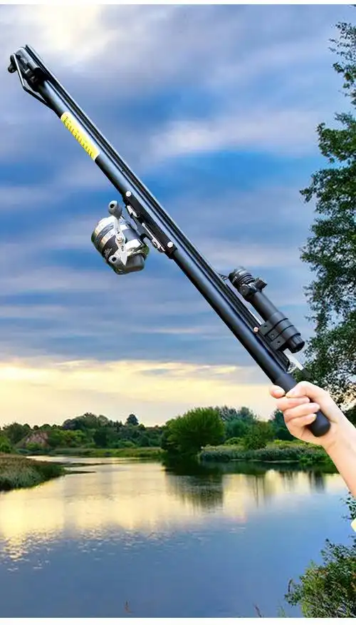 新款射鱼神器自动高精度激光打鱼发射器鱼镖箭鱼竿捕鱼枪全套定制