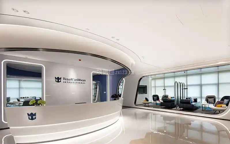 公司前台背景墙 公司前台设计效果图