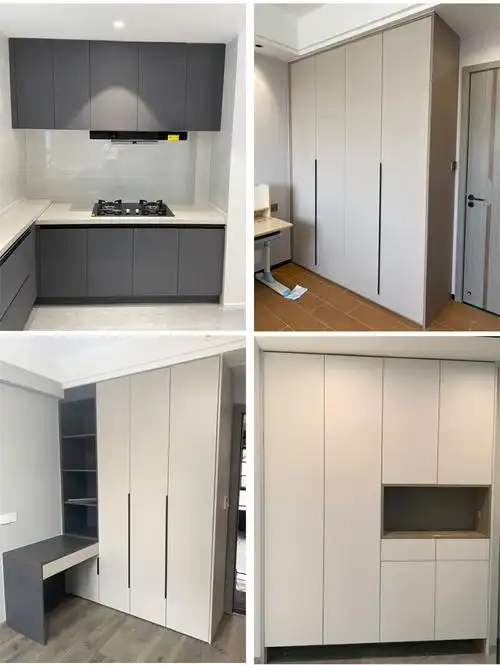 柜门定制橱柜门衣柜门pet高光门板定做实木肤感欧松板鞋柜酒柜osbpet