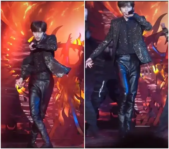 原创蔡徐坤是跟汪峰借来的皮裤吗?你说说这样的打扮到底好看在哪?