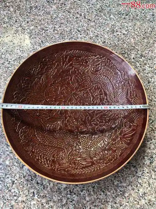 辽金定窑深刻花大碗-价格:5800元-se89163861-酱釉瓷/紫金釉-零售