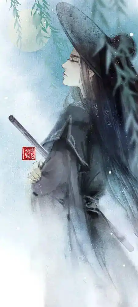 古风黑衣头像壁纸