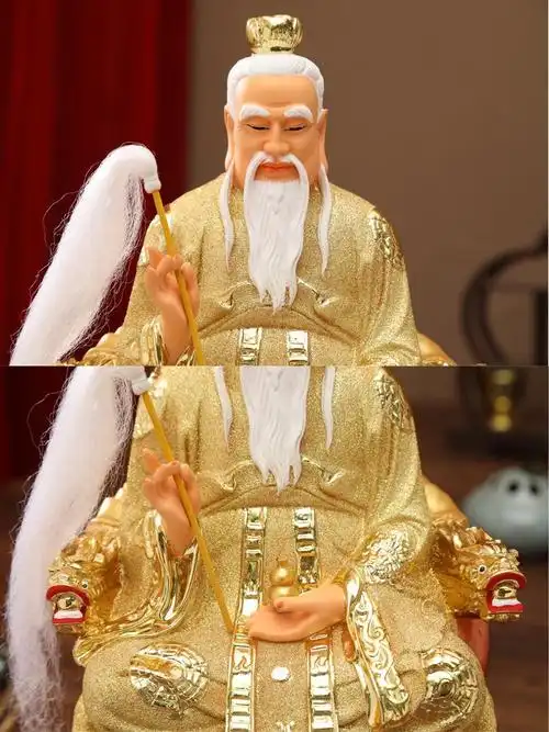 乔梵格12寸16寸19寸太上老君神像始灵宝天尊太上老君佛像供奉摆件12寸