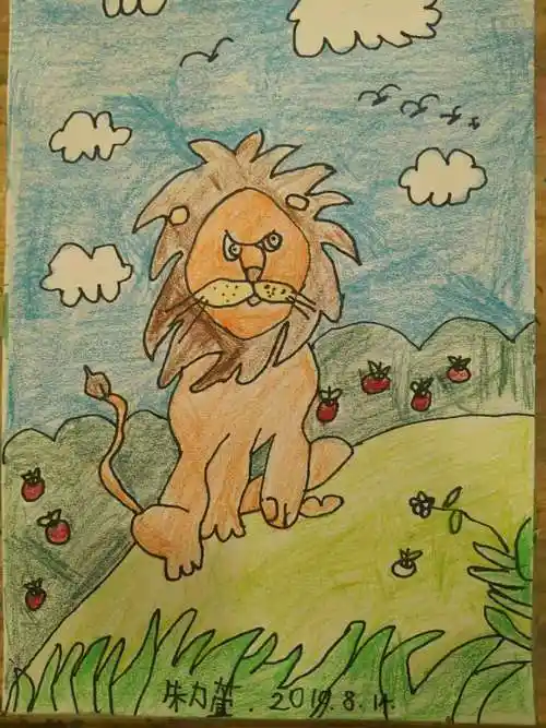 森林之王,目光炯炯.