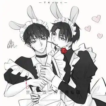 伪装学渣朝俞谢俞贺朝同人绘画作品