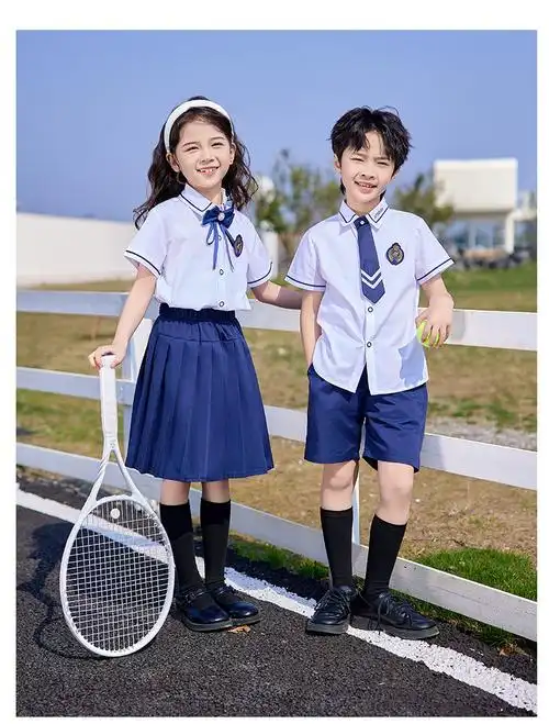 小学生校服英伦风夏季儿童班服主持六一儿童节演讲幼儿园园服演出