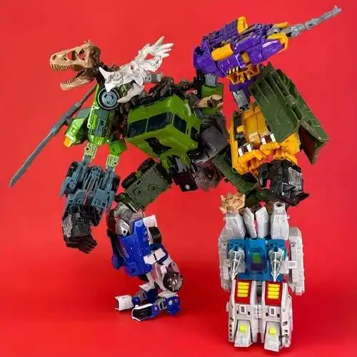 变形金刚趣味改造,雷霆救援队组合金刚_模型_合体_系列