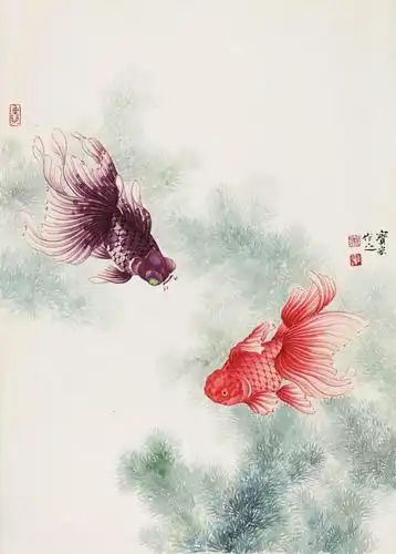 相忘勺水窄不羡五湖宽画家姜宝宏笔下的金鱼