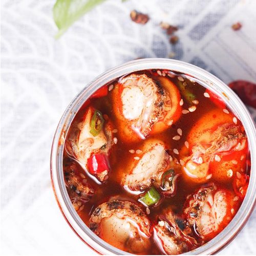 麻辣扇贝肉250g即食香辣罐装小海鲜熟食蒜蓉大扇贝休闲零食吃