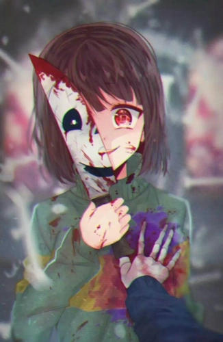 动漫二次元暗黑系美少女图片,正因为我们看不见,那才可怕|二次元|钢琴