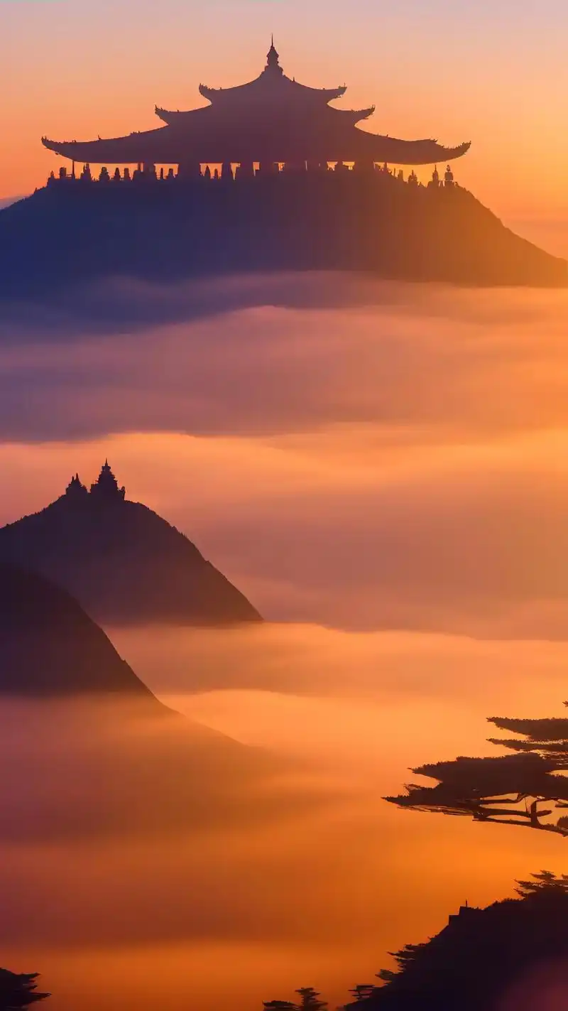 峨眉山日出云海.此生一定要上一趟峨眉山,来看看日出云海,美不 - 抖音