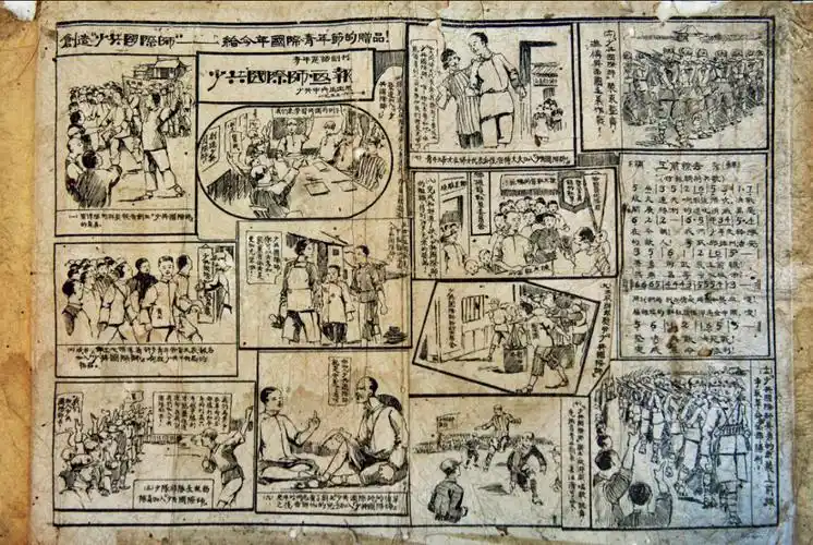 县中央苏区反围剿纪念馆1933年6月11日青年实话副刊少共国际师画报