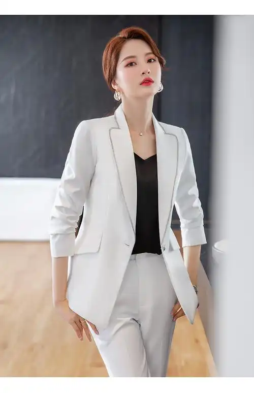 女韩版时尚秋冬新款商务正装修身职业装-知韵-时尚女装76255-kl#92