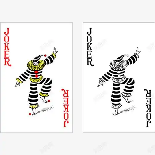 创意新款扑克牌大小王png免抠素材_新图网 https://ixintu.