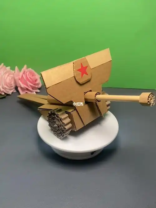 国庆节到了周末和孩子一起用纸盒做个大炮吧国庆节亲子手工幼儿园手工