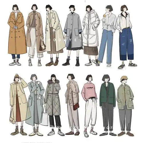 记录2018每日穿搭手绘