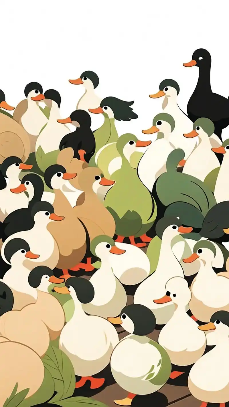 来看看这组超萌的鸭子壁纸吧!