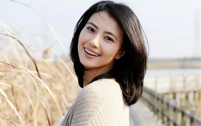 清嘴女孩高圆圆优雅大气时尚写真桌面壁纸高清大图预览1920x1200_大陆