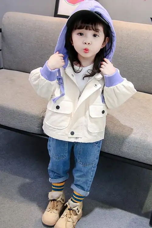 女童外套2020秋款1韩版2岁3女宝宝4春秋5公主夹克6小女孩卡通上衣