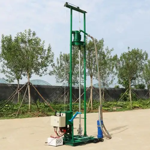 sjd2c小型全自动打井机电动钻井机家用钻机百米农用水井钻机