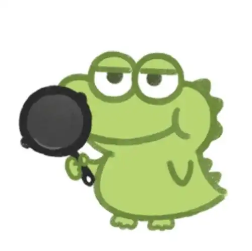 又憨又可爱:小鳄鱼表情包