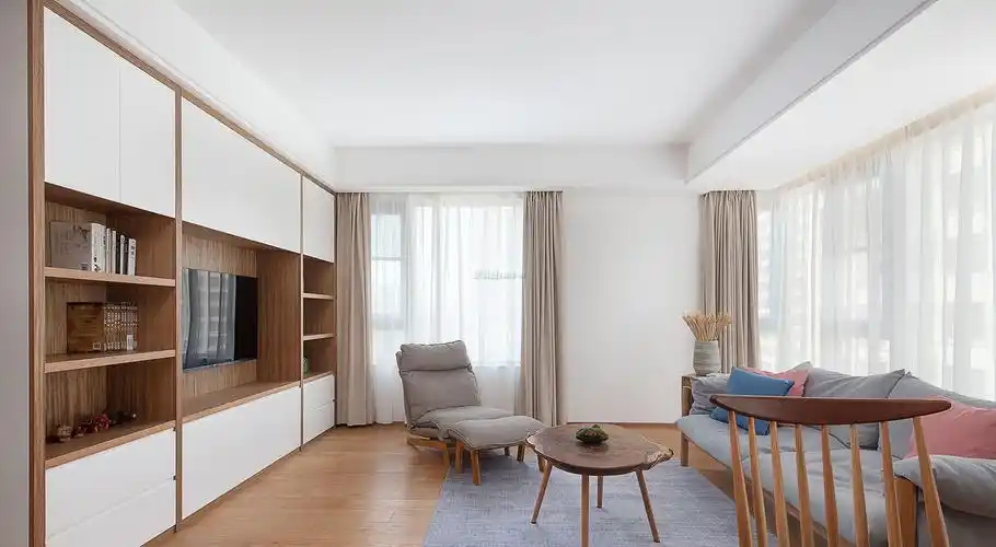 中德英伦联邦a区118㎡三居室日式风格装修案例