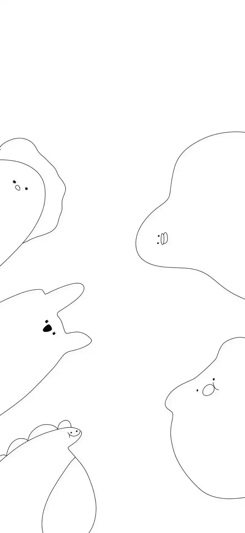 聊天背景图 #黑白系 #全屏壁纸 - 抖音