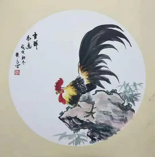 中国名家推荐——任丘花鸟名家李锁良卡纸小品画赏析