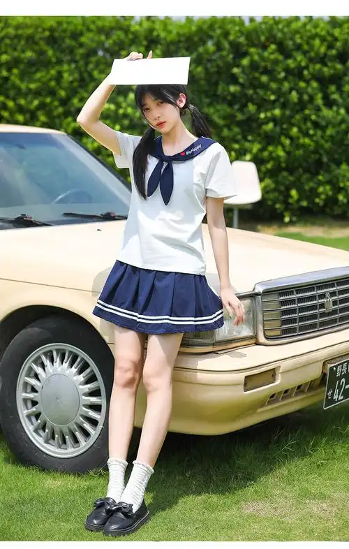 实拍2024初中高中学生校服夏季套装班服夏装园服学院风毕业演出