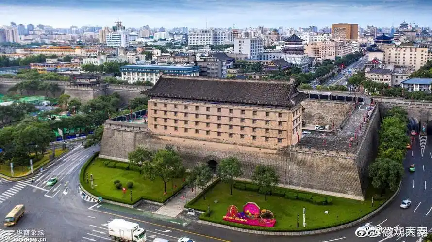 俯瞰西安北门