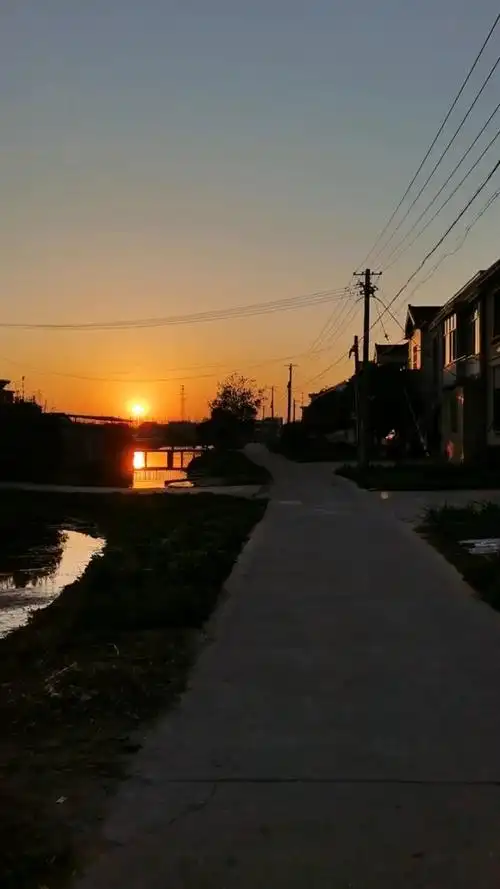 夕阳无限好 只是近黄昏 乡村小道却别有一番景致