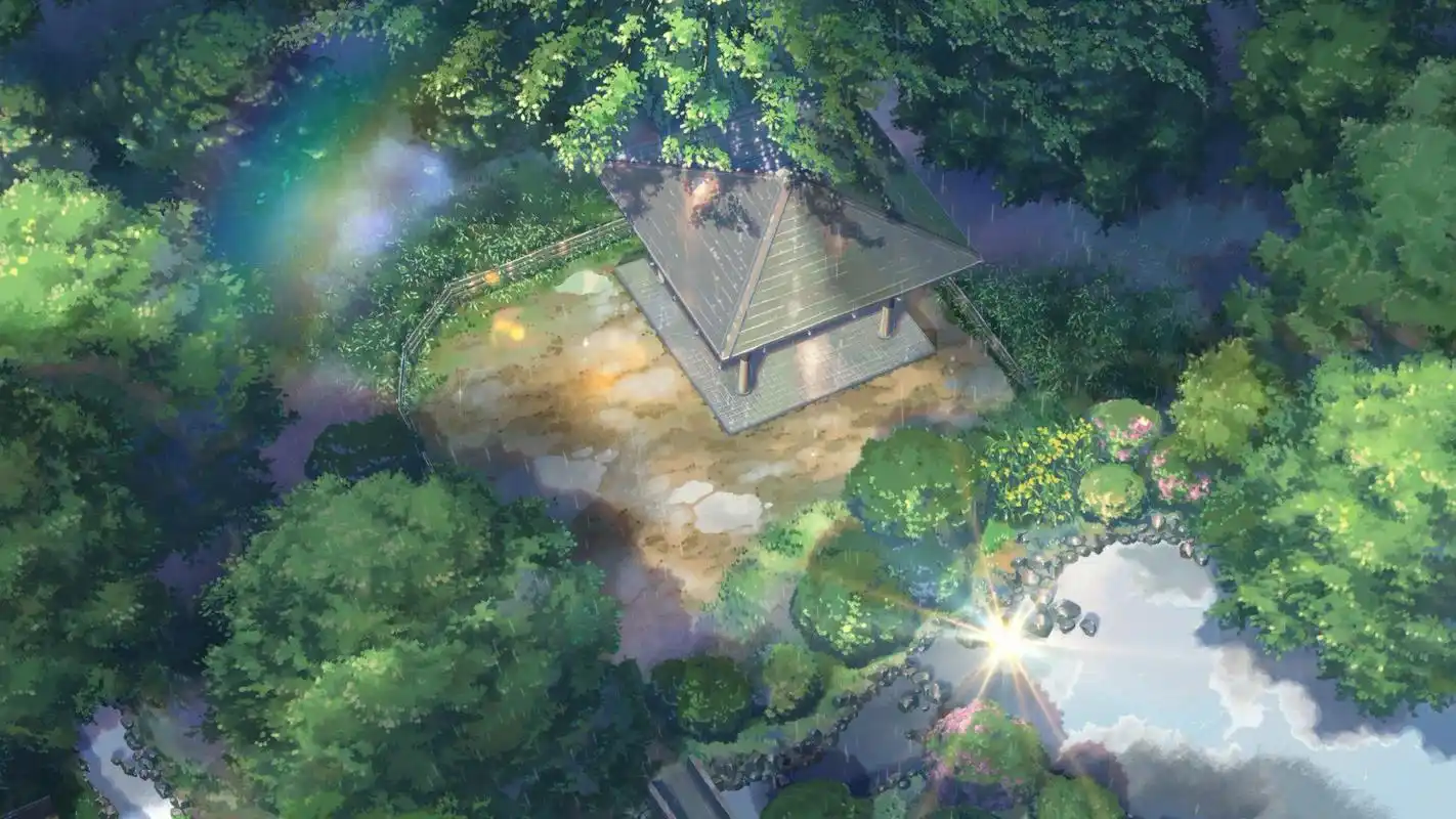 动画电影《言叶之庭》经典唯美图片桌面壁纸高清大图预览1920x1080