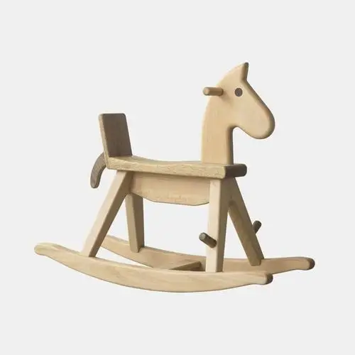 实木时光木马 木迹制品设计师 原木手工木蜡油摇马儿童成人