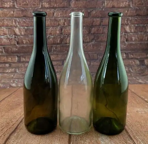 批发销售750ml解百纳红酒瓶玻璃空酒瓶透明大肚葡萄酒瓶酵素瓶