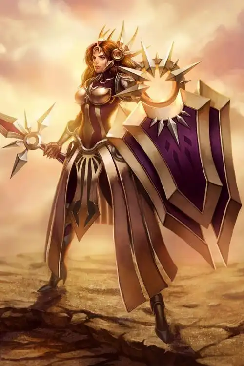 英雄联盟曙光女神日女蕾欧娜原画默认皮肤13