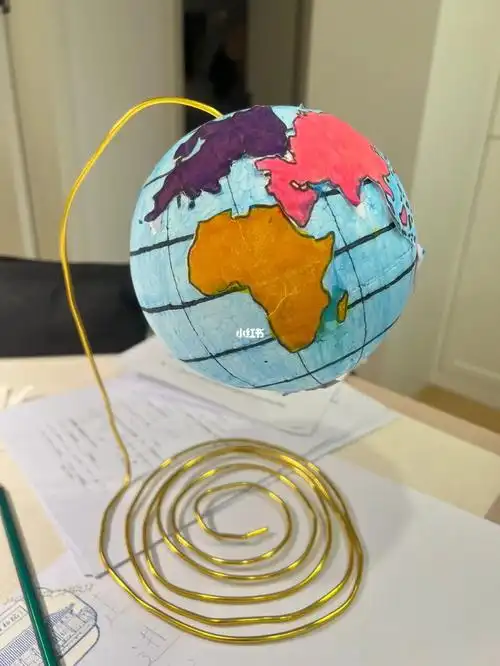 手工制作的地球仪