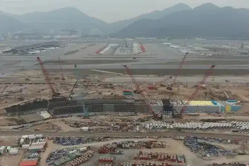 香港机场西部下穿通道关键主体浇筑完成为三跑道试飞提供保障
