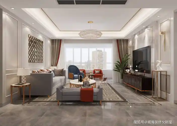 优雅高级的轻奢风·172㎡悦海花园·威海装修设计