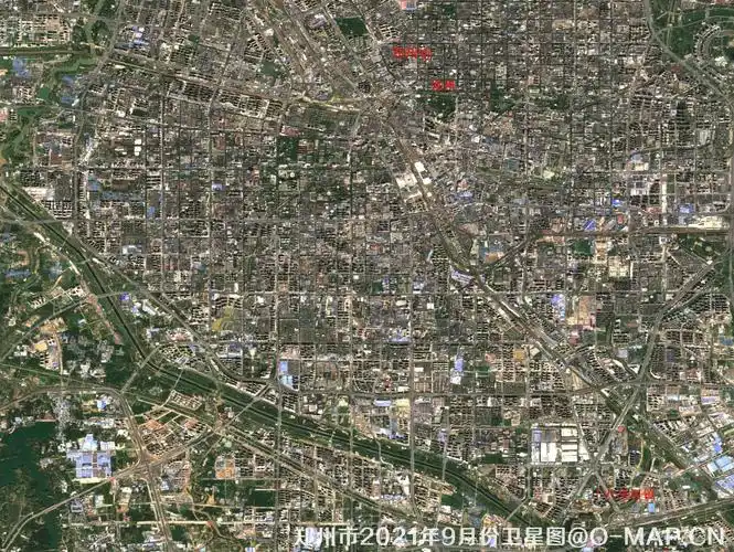 卫星影像地图更新河南省2021年卫星图郑州市2021卫星图