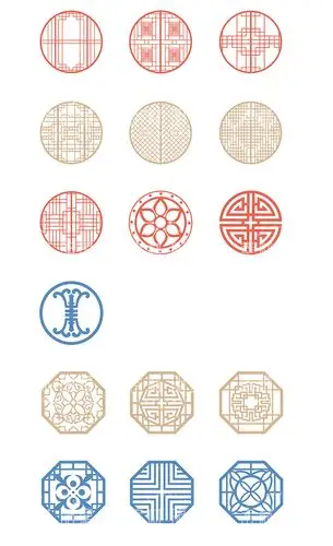 复古中国风古典传统图腾花卉花纹图案背景印刷包装设计矢量ai素材