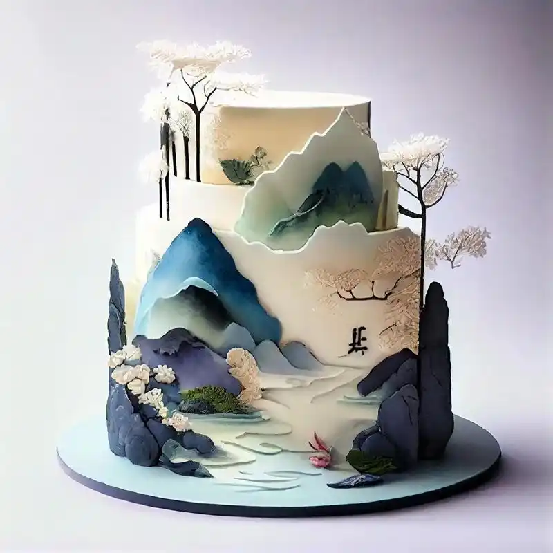 蛋糕设计#创意蛋糕 #图文伙伴计划 #ai绘画  珍惜当下 - 抖音